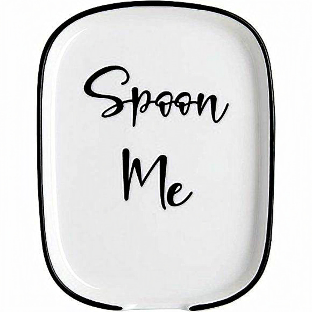 Large Rest for Stove Top Heat-Resistant Cooking‎ Utensil Ceramic Spoon